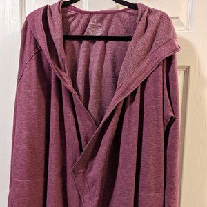 Purple Cuddl Duds Soft Comfort Hoodie